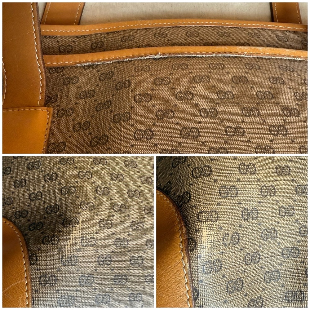 Gucci Micro GG Vintage PVC Leather Shoulder Tote - Picture 10 of 16
